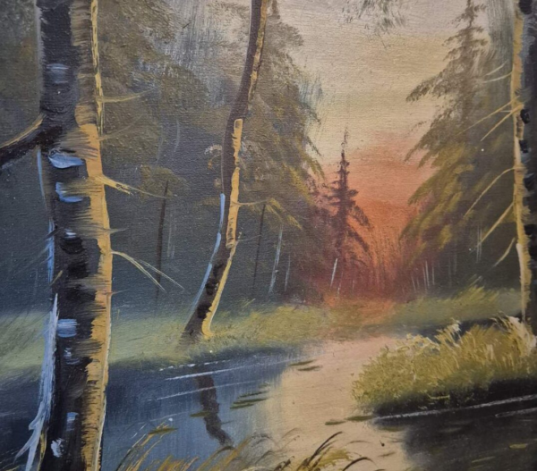 Świt nad rozlewiskiem