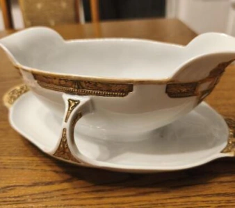 Zestaw wiekowe szkło i PORCELANA